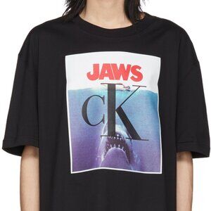 BNWT SS19 CALVIN KLEIN 205W39NYC JAWS TSHIRT BLACK S